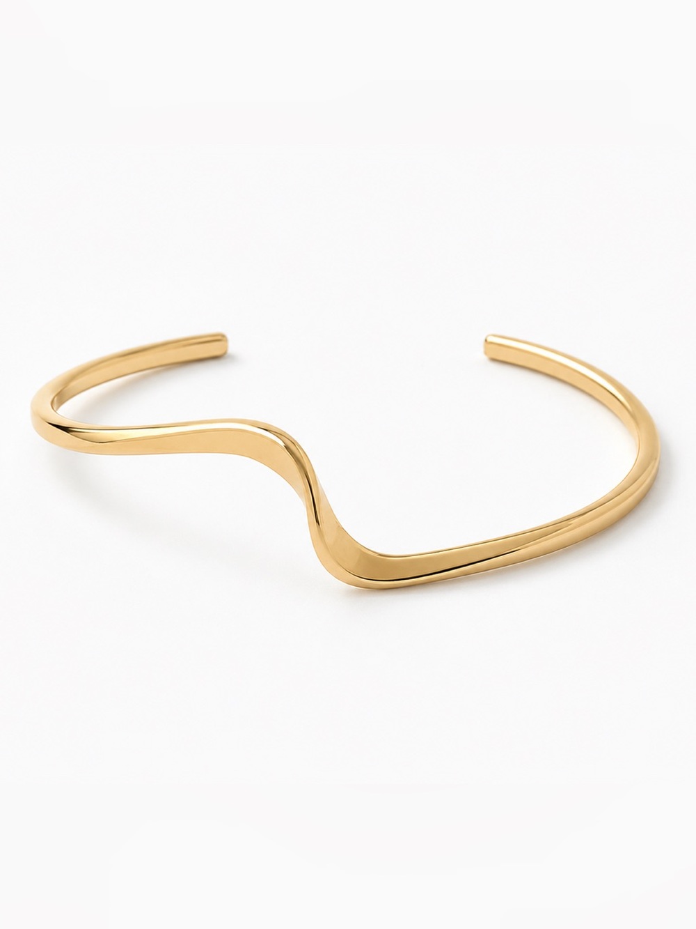 Wavy cuff bracelet